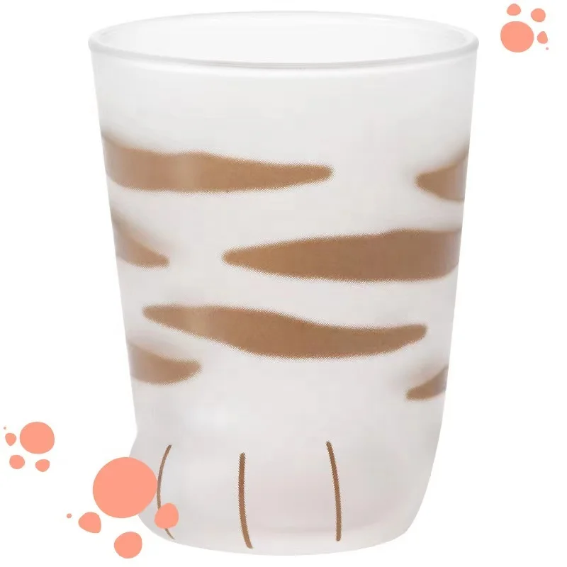 Creative Frosted Cat Claw Glass Water Coffee Cup