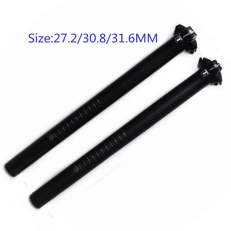 Lightweight carbon fiber bicycle seat post/27.2/30.8/31.6 MTB fixed gear seat post straight seat post