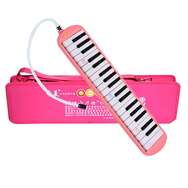  Qimei QM37A-G 37-keys Melodica с чехлом для переноски мальчика по заводской