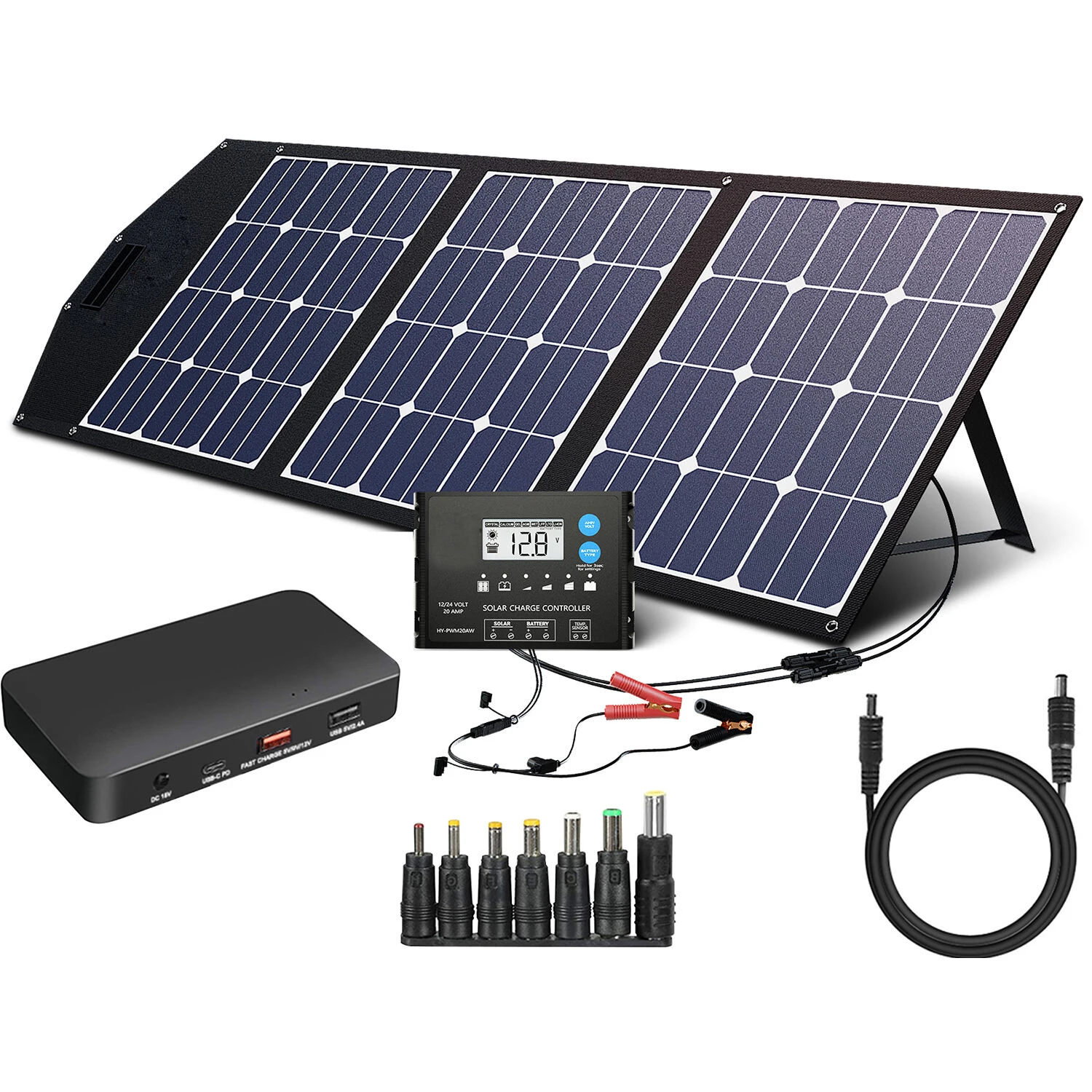 Mini 150W Foldable Solar Charger With Battery Solar Panel Portable for Mobile Phone