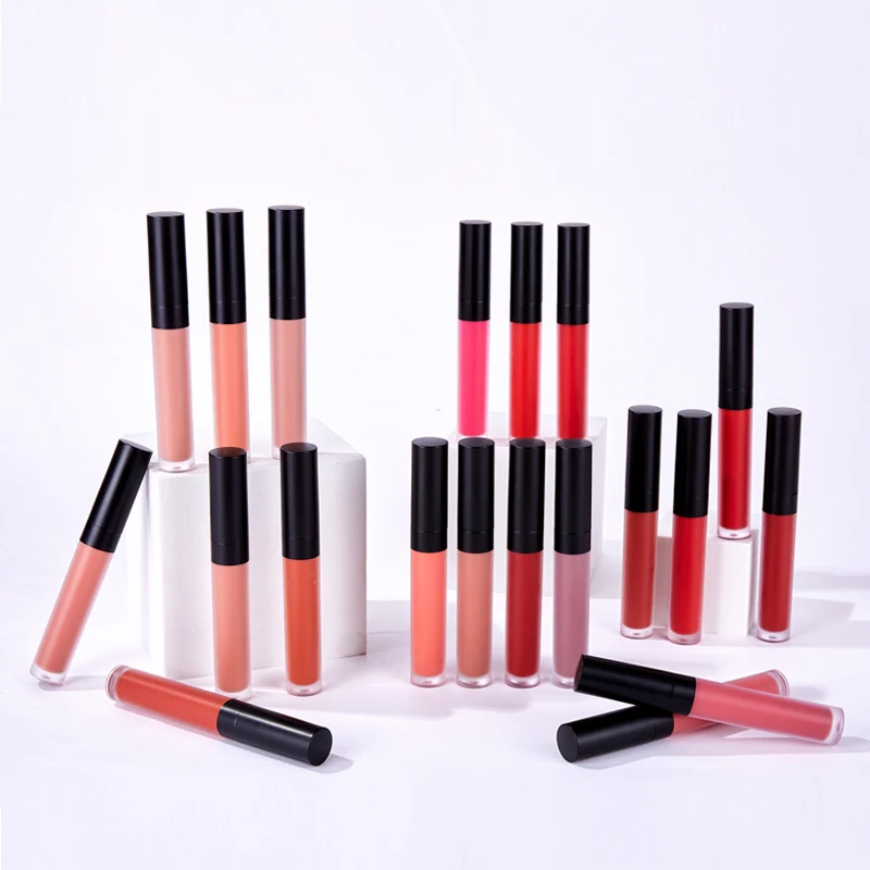High Quality Velvet Matte Air Lip Gloss Lip Glaze Velvet Matte Lip Gloss Color Whitening Female Student Model Free Sample