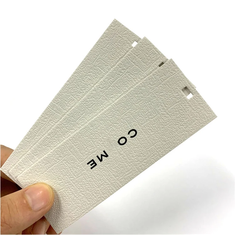 Luxury Brand White apparel shoe bag garment accessories custom logo clothing hang tags custom hangtags labels