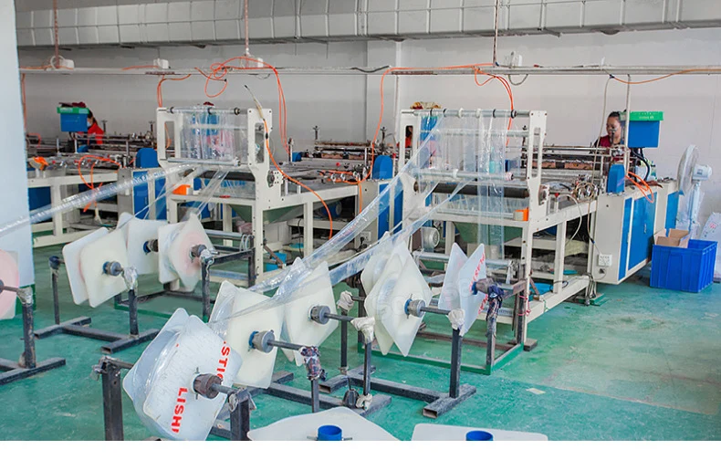 Пользовательская автоматическая машина для производства полиэтиленовых пленок LDPE PP на застежке