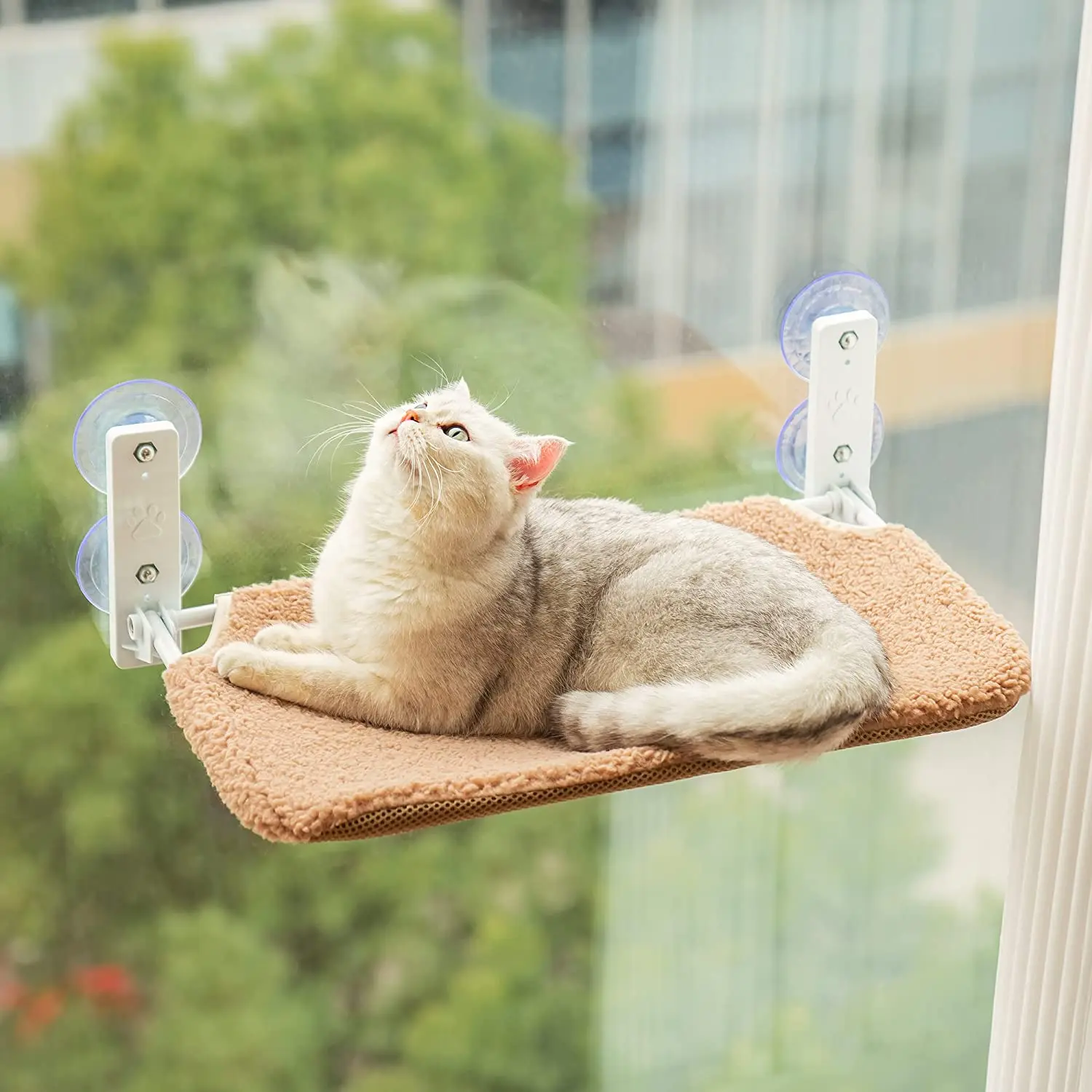 Wholesale Cat Window Perch Hammock Bed Seat with Suction Cups Space Saving Wall Mounted Pets Cat Hammock
