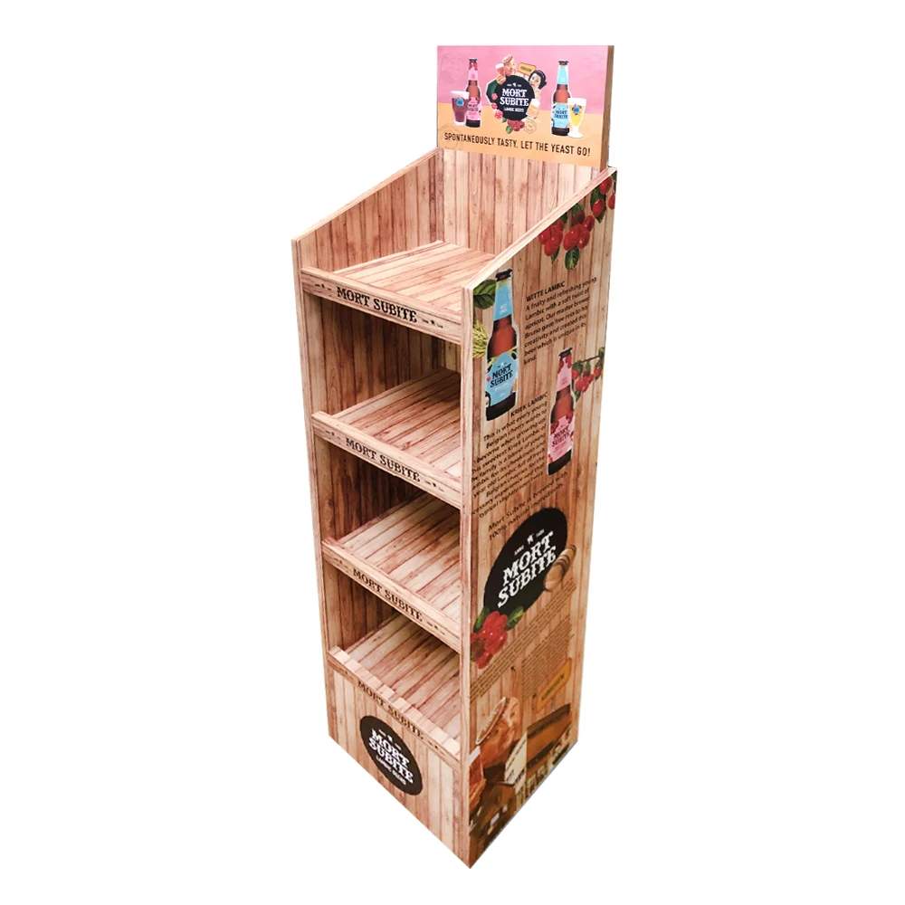 
 Печатный гофрированный/ПВХ дисплей для супермаркета  