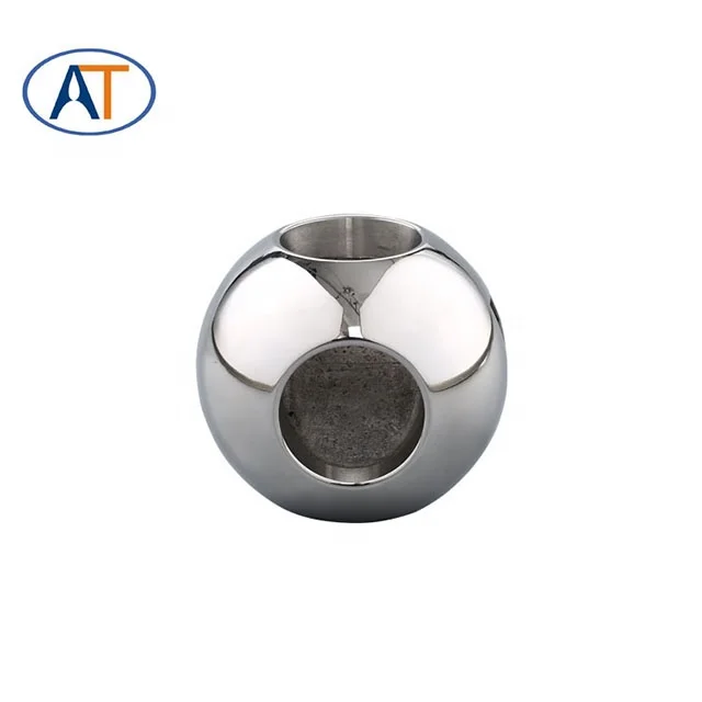 
DN25-DN300 L through way stainlesssteel valve ball as customized 