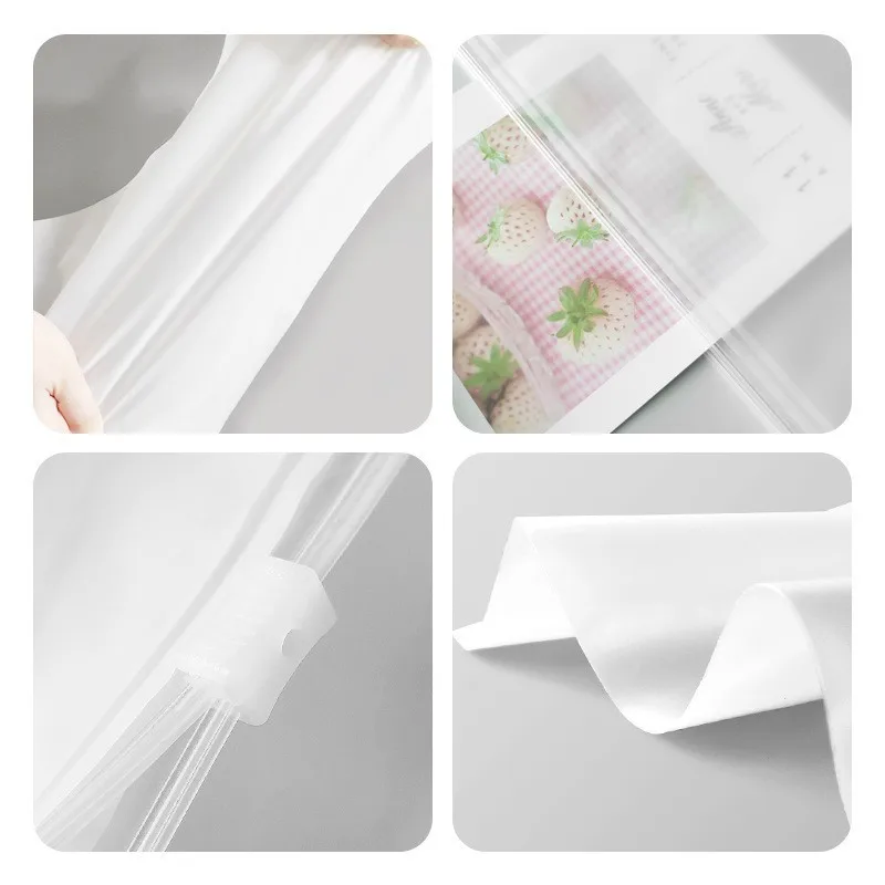 Packaging Bags Zipper Clear Zip Lock Bags Extra Heavy-duty Reclosable Plastic Custom 100pcs/lot Shoes & Clothing Poly Zipper Top