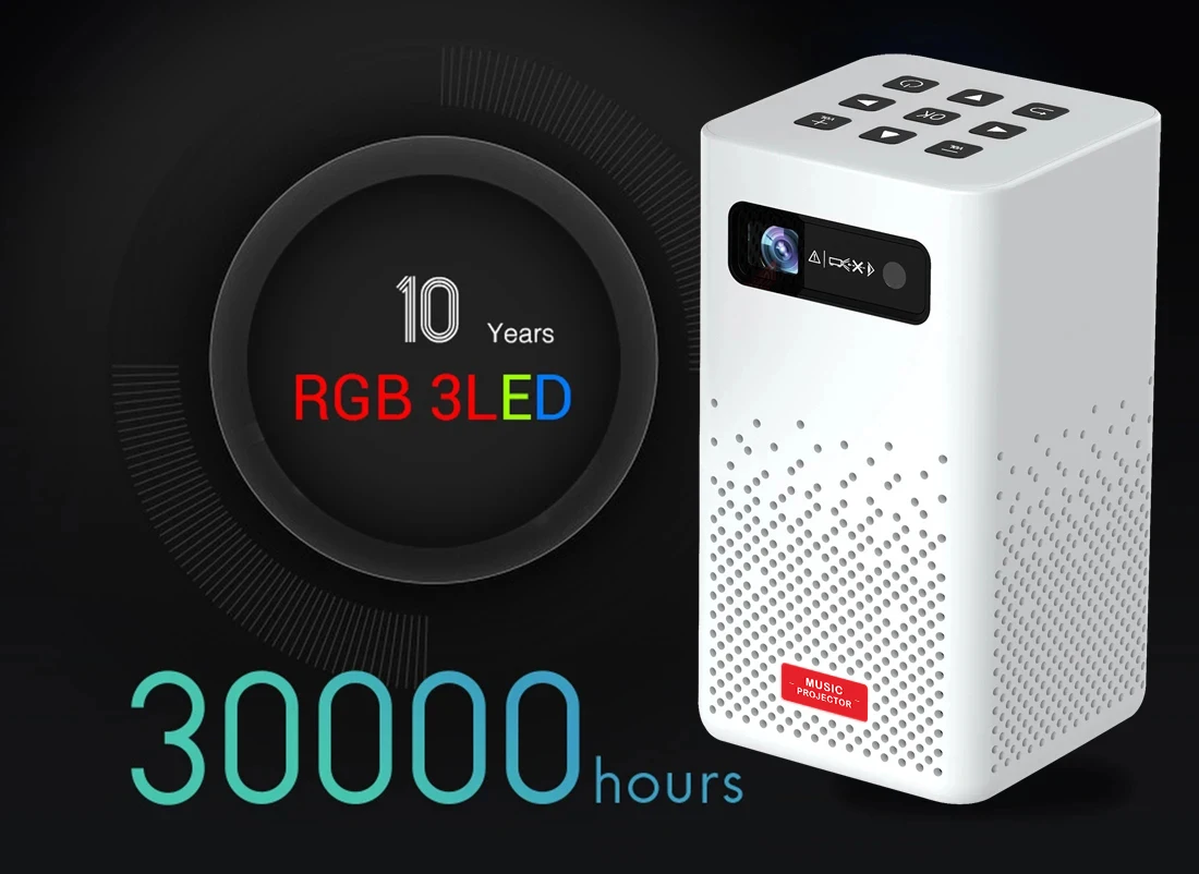 Wholesale Android 9 Mini Projector LED 150ANSI support 3D 4K WIFI Android pocket portable DLP wireless smart projectors