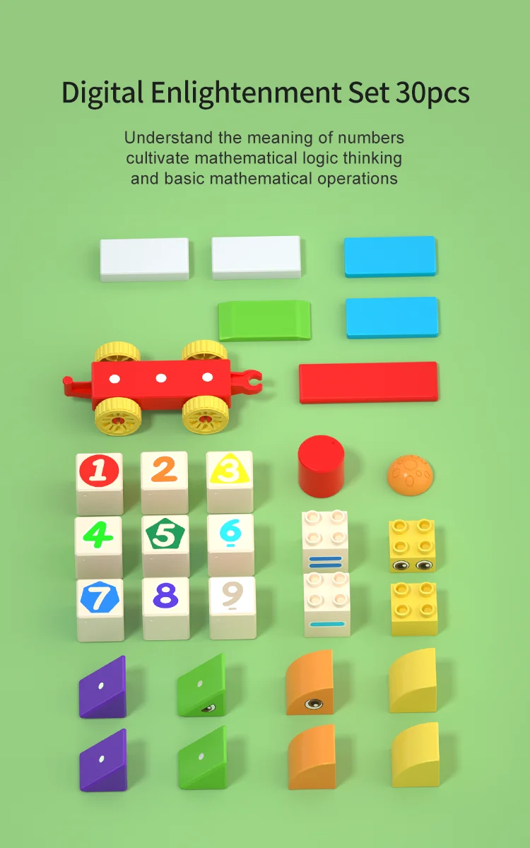 Alilo Custom Animal Shape ABS Plastic balancing Kids soft alphabet abc educational DIY Toys Magnetic Building Blocks Sets