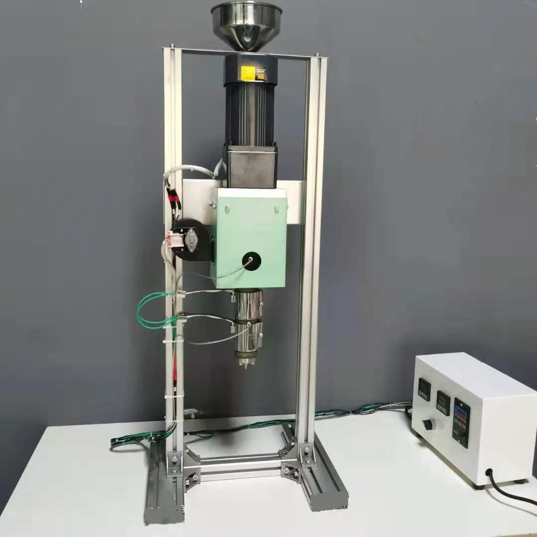 Vervical extruder Sj25 laboratory plastic single screw extruding machine desktop