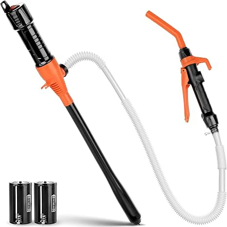 2.2GPM Portable Fuel Transfer Pump Battery Powered Siphon Oil Fuel Pump for Gasoline Diesel Water