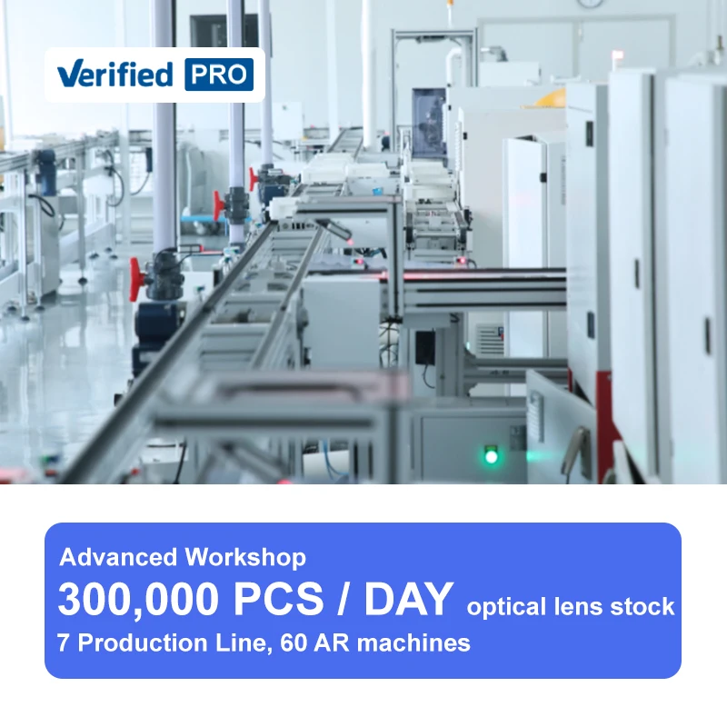 HONGCHEN RX Lab Service 1.56Index Prescriptions Freeform Green Coating Blue cut Progressive Optical Lens