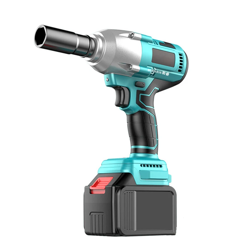 Electric Power Torque Wrench 21V Lithium Heavy Duty Cordless Electric Brushless Impact Wrench