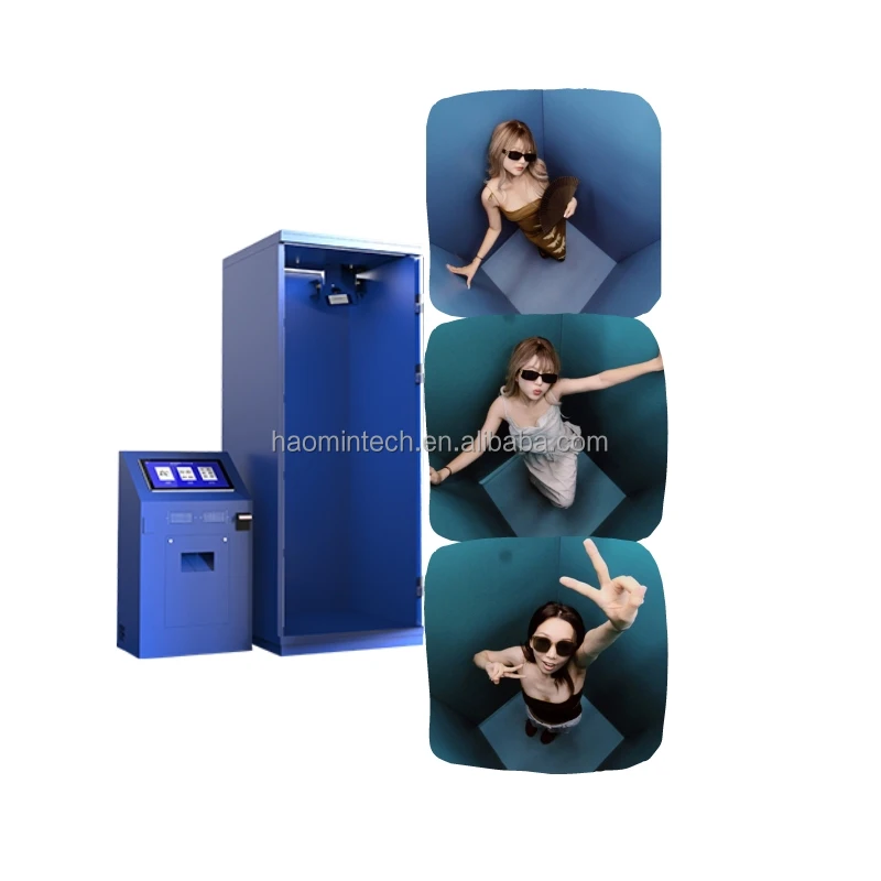 Overhead Photo Booth 360 Photo Booth for Party Wedding Automatic Spinning 360 Camera Photobooth Machine