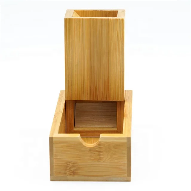 Udixi Bamboo Dice Tower Dungeons and Dragons RPG Bamboo custom logo Dice Tower