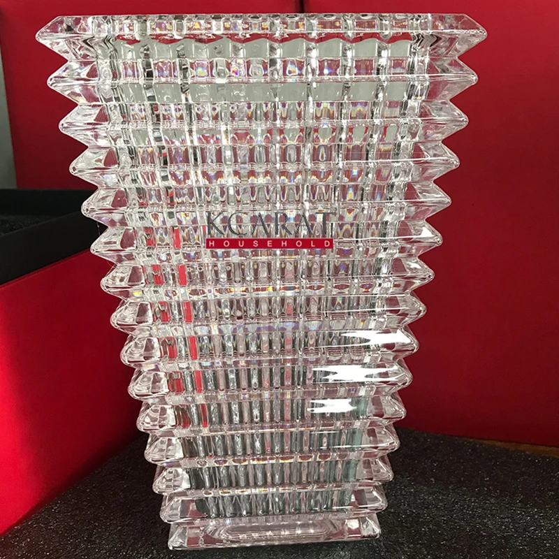 Luxury clean color Home Decor Glass Flower Vase T-shaped vase for living room