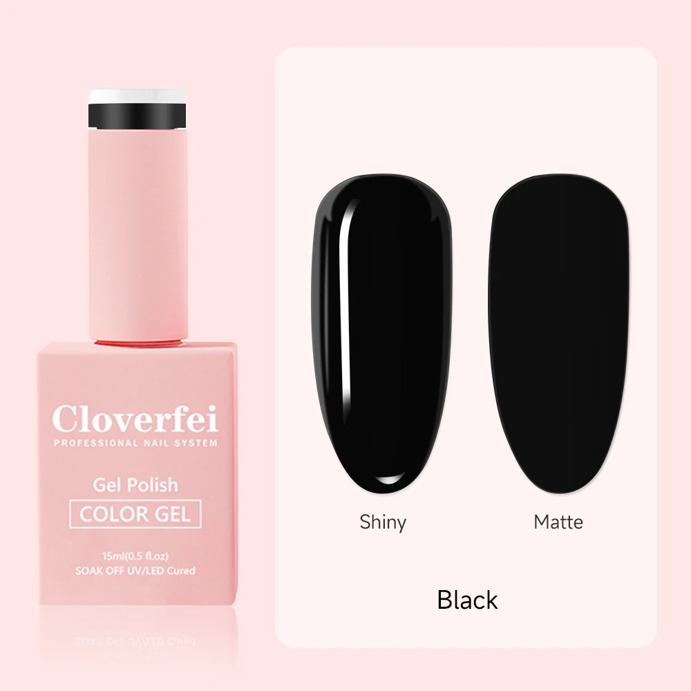 Профессиональная резиновая основа Cloverfei белый черный Полупостоянный высококачественный набор гель-лаков для