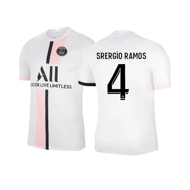 2021 Custom Paris Jersey new home and away stadium No. 30 messinemar adult 3D digital printed Soccer Messi  Jersey