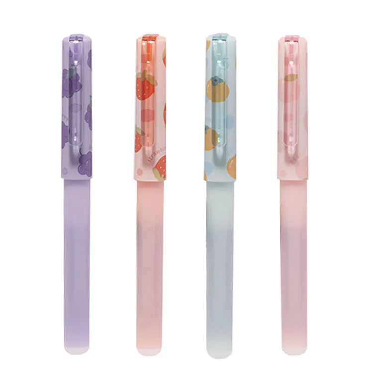 Heat Erasable New Best Selling  School&Office Good Quality Plastic Cartoon EF Normal&Small Nib Fountain Pen With Soft Grip