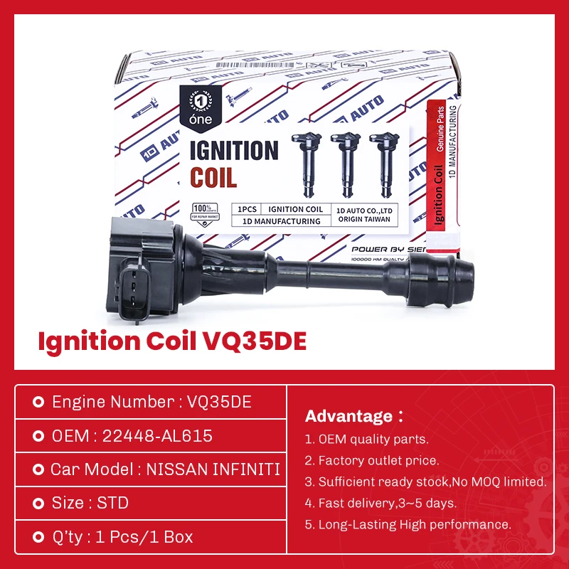High Quality Ignition Coil VQ35DE 22448-AL615 for NISSAN INFINITI