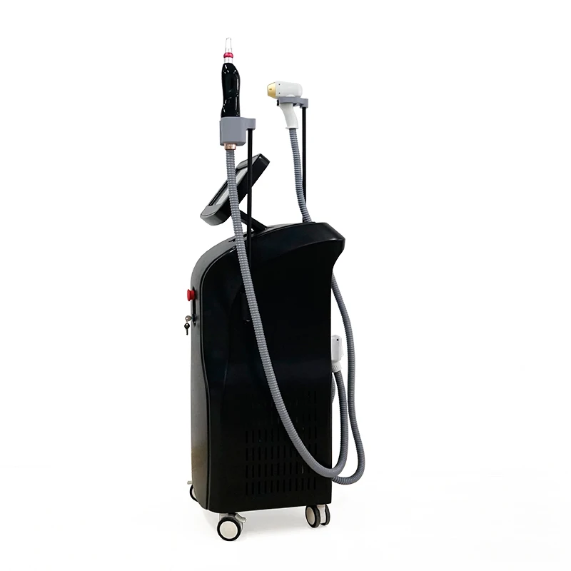 New arrival stationary 2 heads laser device for hair removal and tattoo removal / Painless the best hair removal device