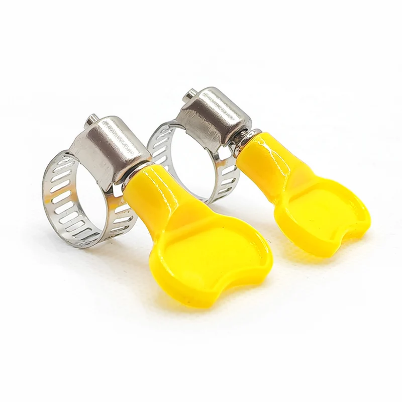10-16mm stainless steel American type hose clamp with plastic butterfly