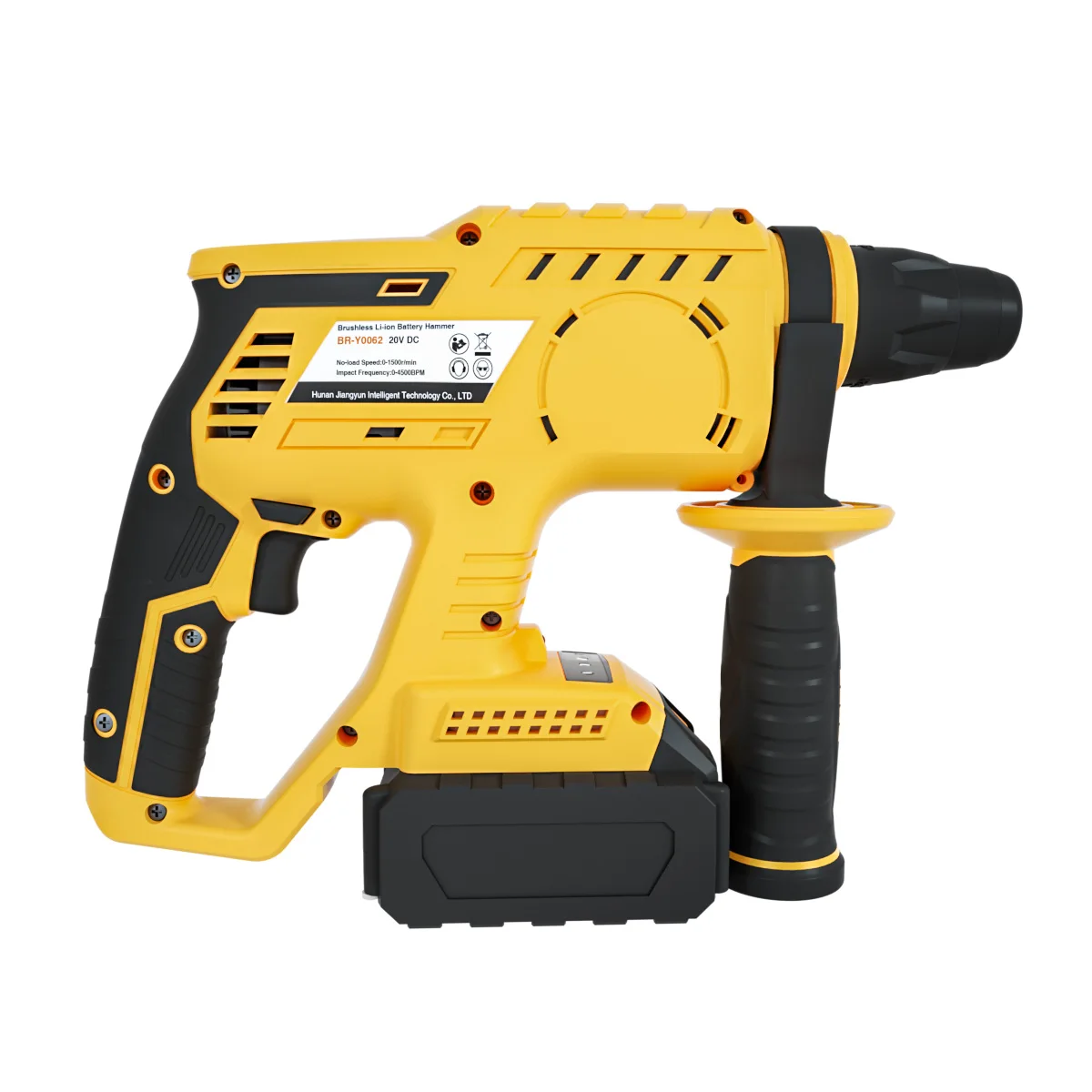 Impact Auto Power Hammer Drills Handheld Lithium Battery Rotary Electric Demolition Jack Hammer Cordless Tool