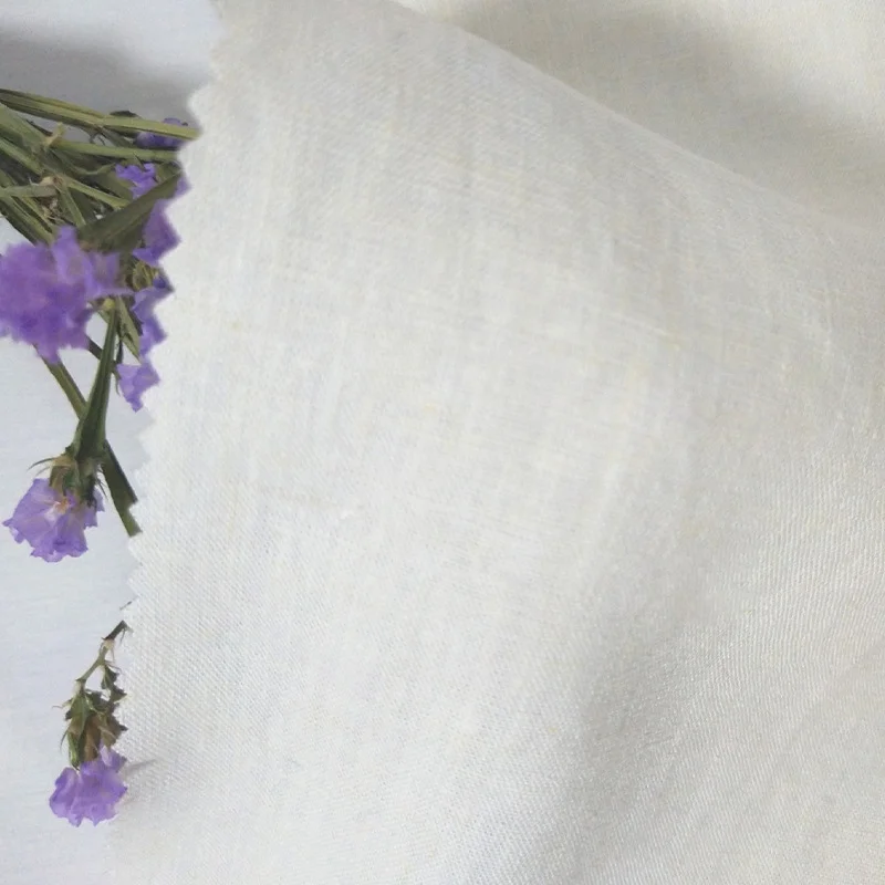 Tencel hemp breathable silky 55% hemp 45% tencel fabric top pants casual dress fabric