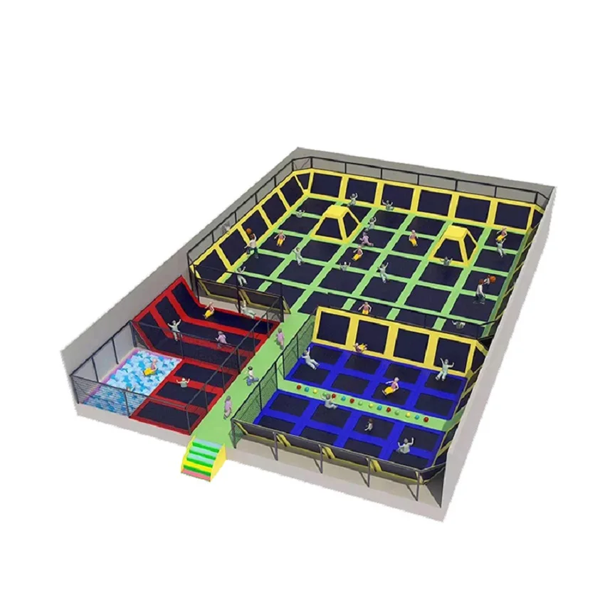 High Quality Trampoline Elastic Bed Amusement Park Indoor Playground Trampoline Park for Children and Adults Fun by Factory Sale