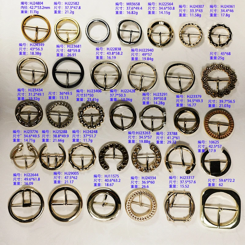 round and square shape silver vintage buckles western custom belt with logo buckle for men