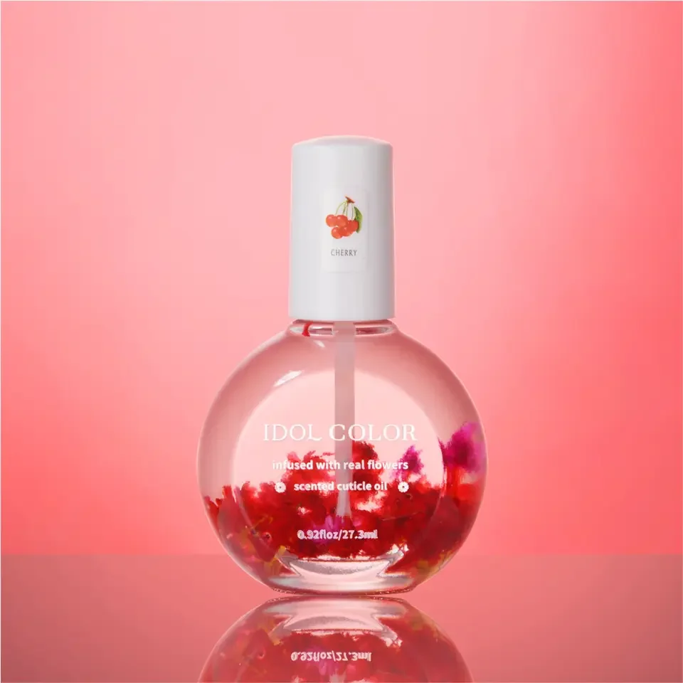 12 Favors 27.3ML Nail Care Dead Skin Remover Oil Nutrition Softener Nail Growth Serum Organic Dry Flower Cuticle Oil For Nails