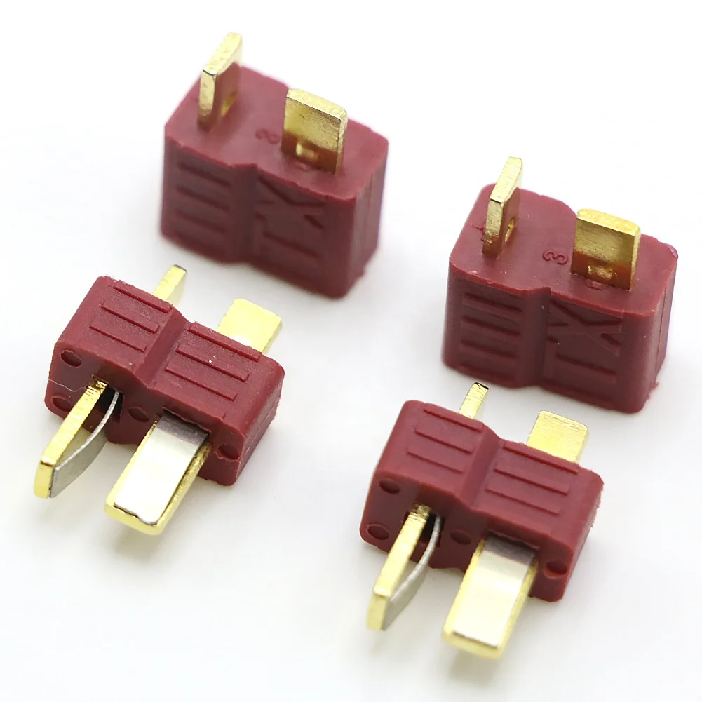 Anti-Skidding Deans Plug T Style Connector Female Male for RC Lipo Battery ESC Rc Helicopter