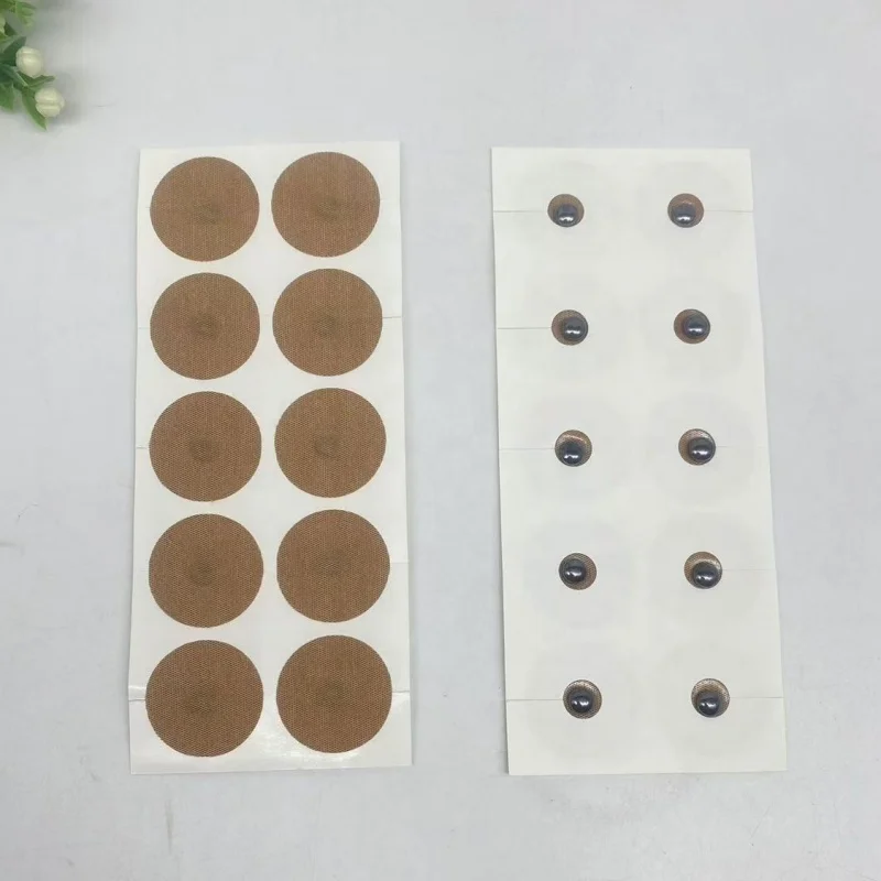 Bulk Custom Logo Strong Adhesive Acupressure Patch Gold Clear Healing Magnetic Therapy Pain Relief Patch Body Balance Magnets