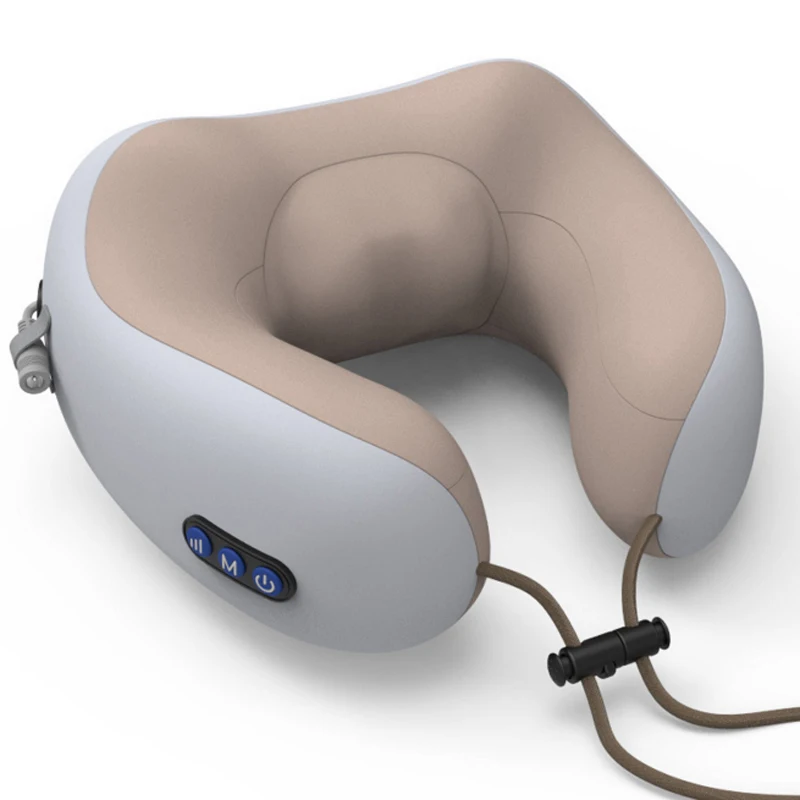 Multifunction Electric Magnetic Therapy U-shaped Pillow Massage Vibration Cervical Neck Waist Shoulder Neck Guard Massager