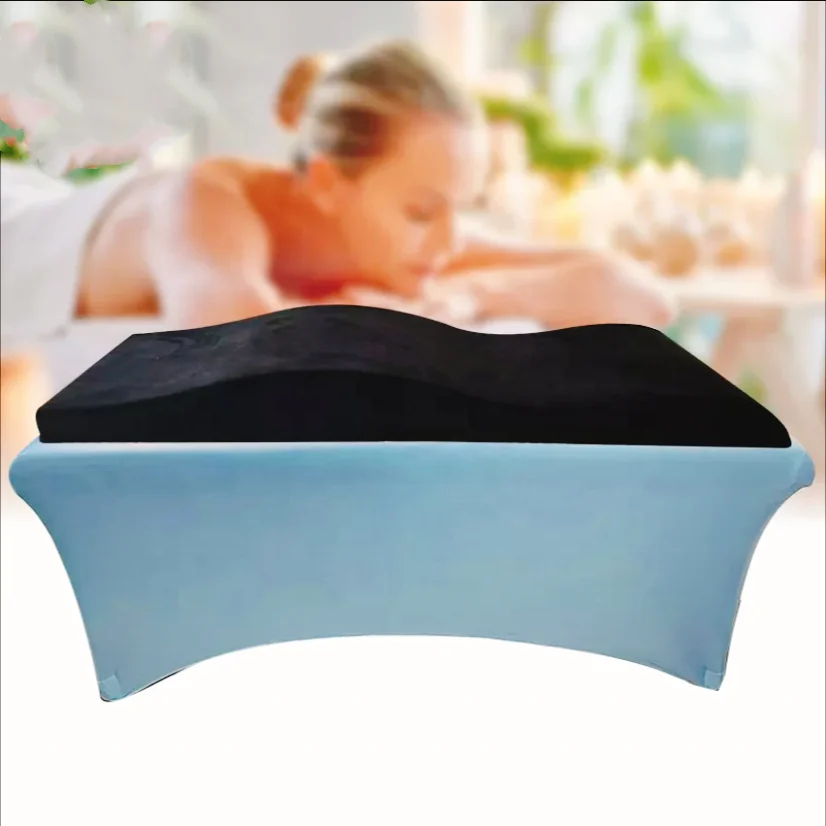 OEM eyelash extension massage topper ergonomics wave curved mattress topper for lash bed