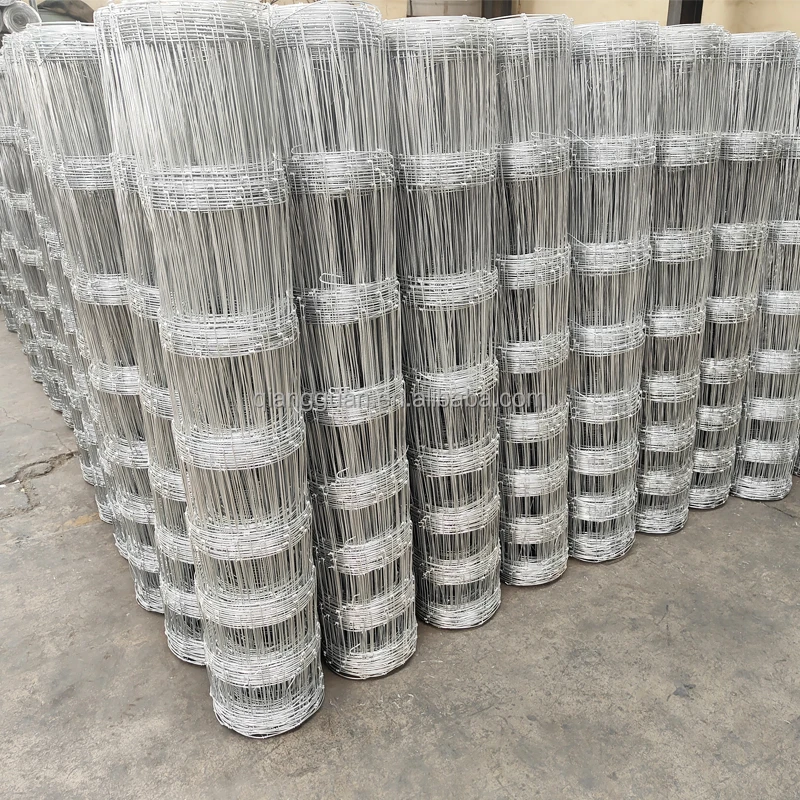 Field fence hot dipped galvanized before weaving HDG farm fence