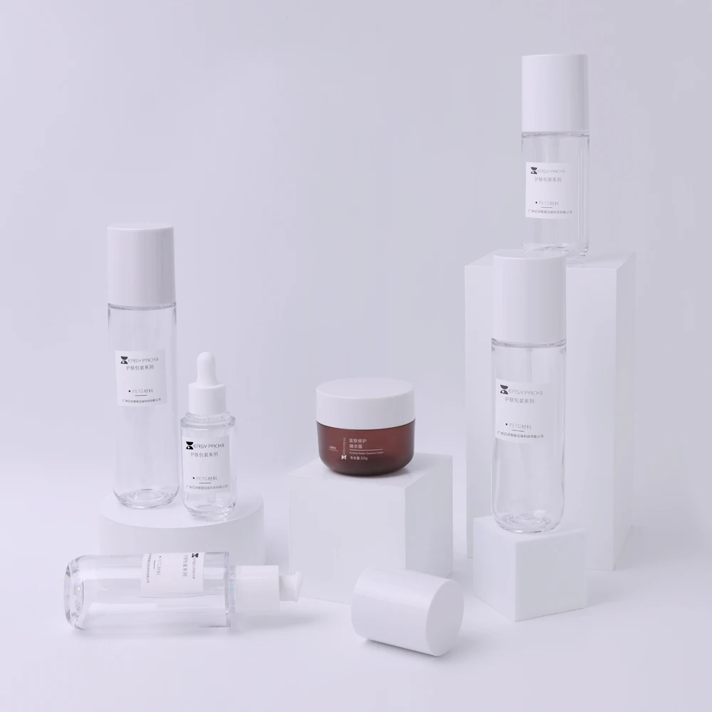 Wholesale 50g 30ml 80ml 100ml 120ml 150ml Plastic Lotion Pump Bottle Packaging Face Serum Cosmetics Bottles and Jars