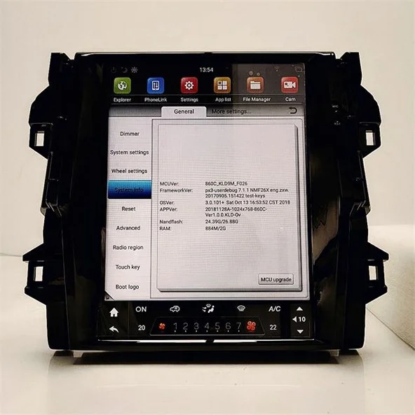 12.1 inch TESLA Style touch screen Car Stereo Quad Core Android 7.1 built in GPS/WIFI Car Radio Navigation for TOYOTA FORTUNER