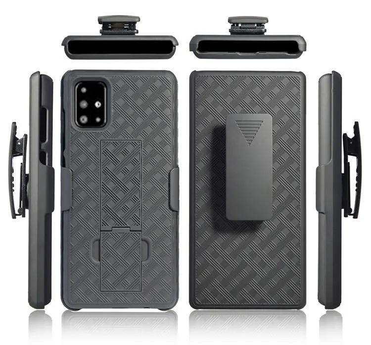 Built-in Kickstand Shockproof Belt Clip Back Cover For Samsung Galaxy A51 Case Armor