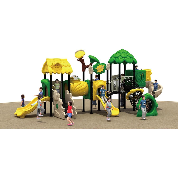 Commercial high quality kids Outdoor Playground Equipment large Plastic Slides