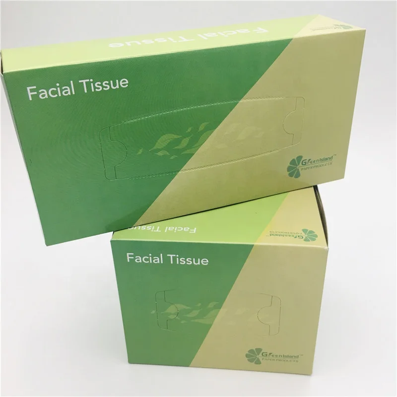 Embossing v fold cheap soft virgin wood pulp 200x2ply direct flat box facial tissue