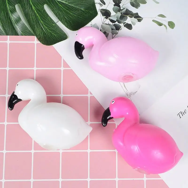 Дешевая цена, популярный декомпрессионный мяч в форме Фламинго из термопластичной резины, новинка, выпуск от новой модели, игрушечный мяч для муки для детей