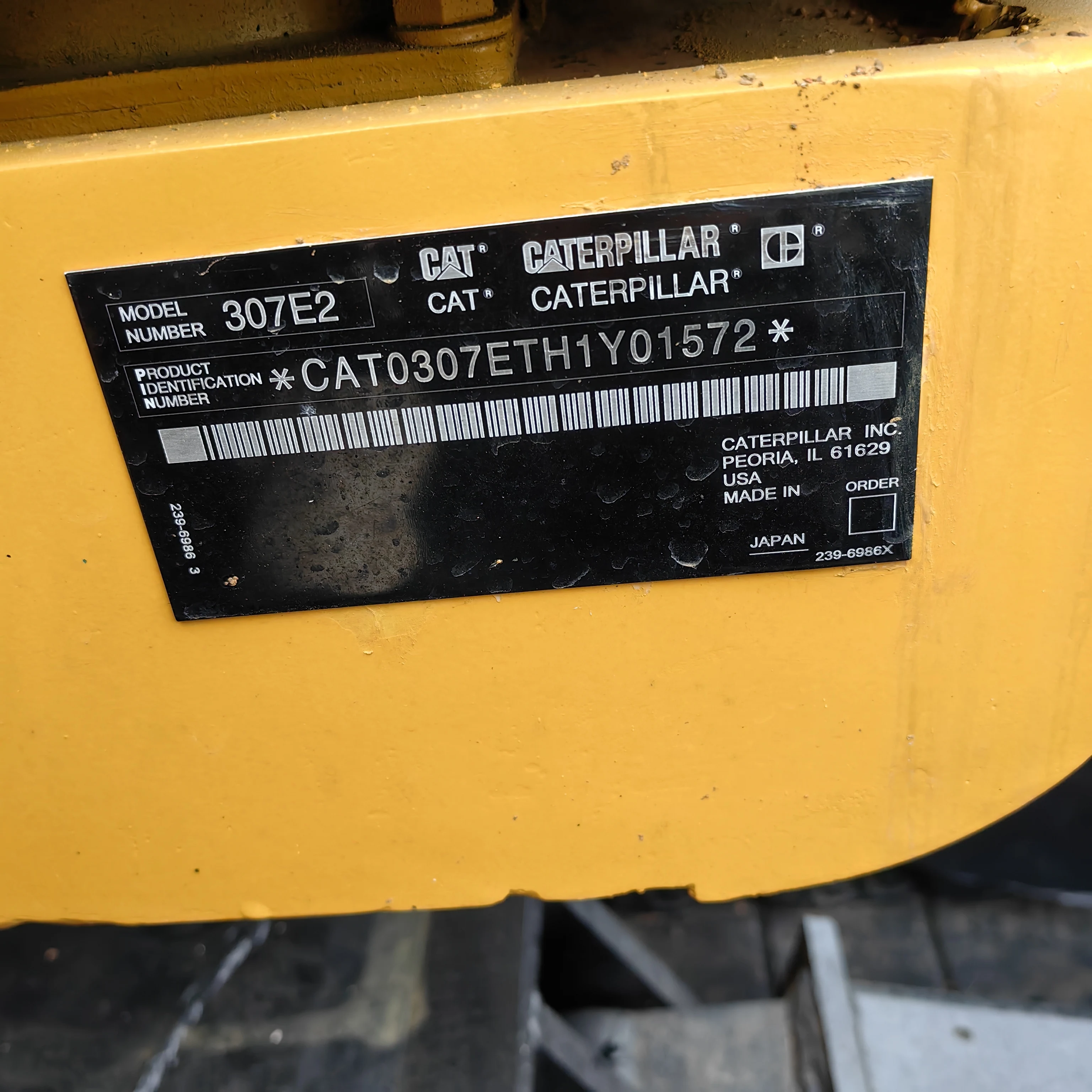 Экскаватор Caterpillar CAT 7 тонн Япония экскаватор 307E оригинальная картина использованный гусеничный 307