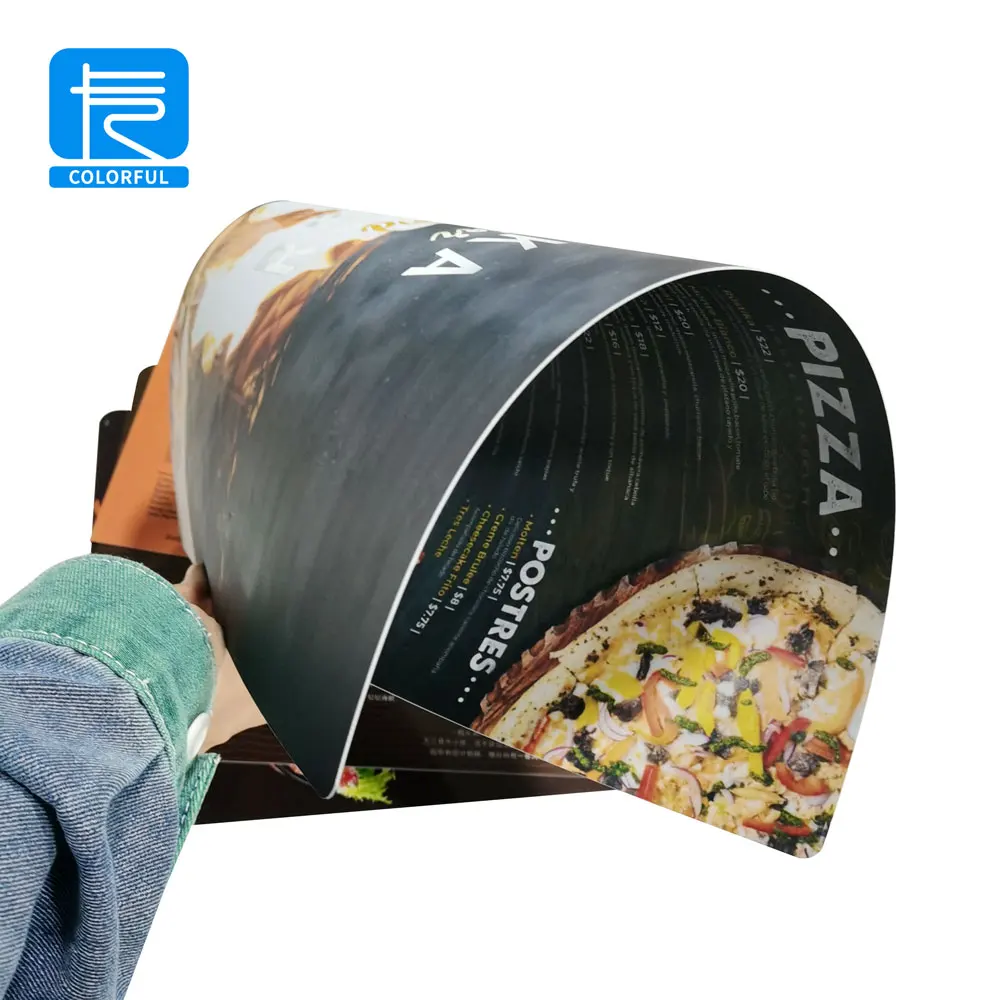 High Quality Club Menu Custom Design Waterproof PP PVC Menu Hotel Restaurant Menu