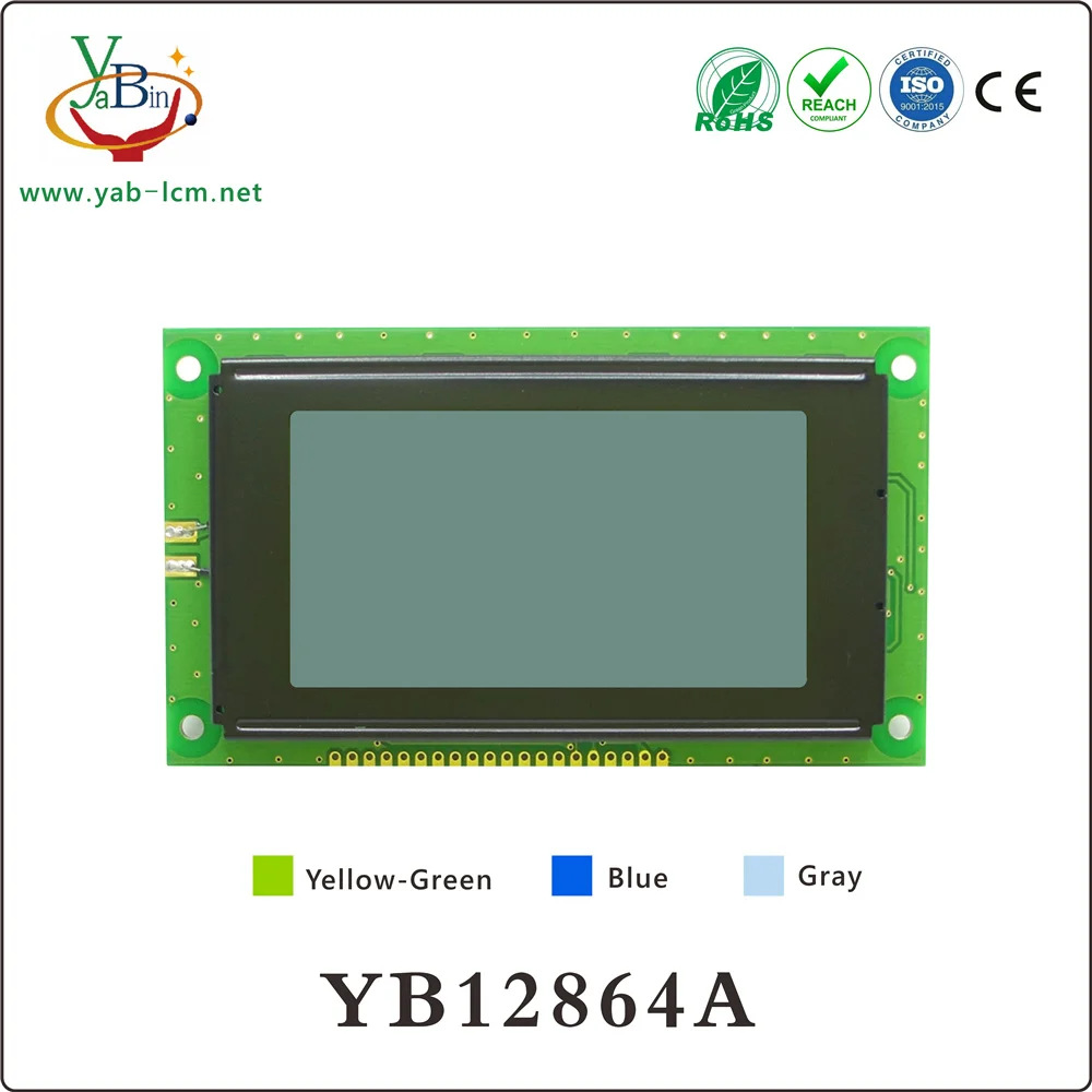 3.27 inch 113X65 mm 128X64 12864  monochrome Graphic Lcd Module Display YB12864A