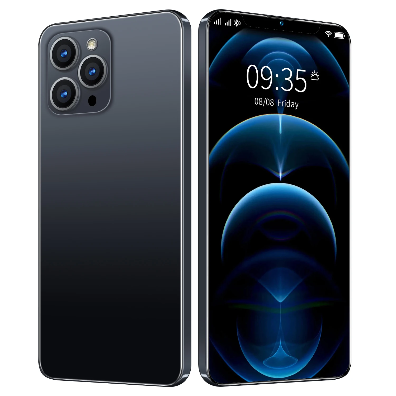 Новейший дешевый смартфон i12 Pro Max 2021 дюйма, U-экран, 12 Гб ОЗУ, 6,7 Гб ПЗУ, мобильный телефон с двойной камерой 21 Мп + 48 МП, 512
