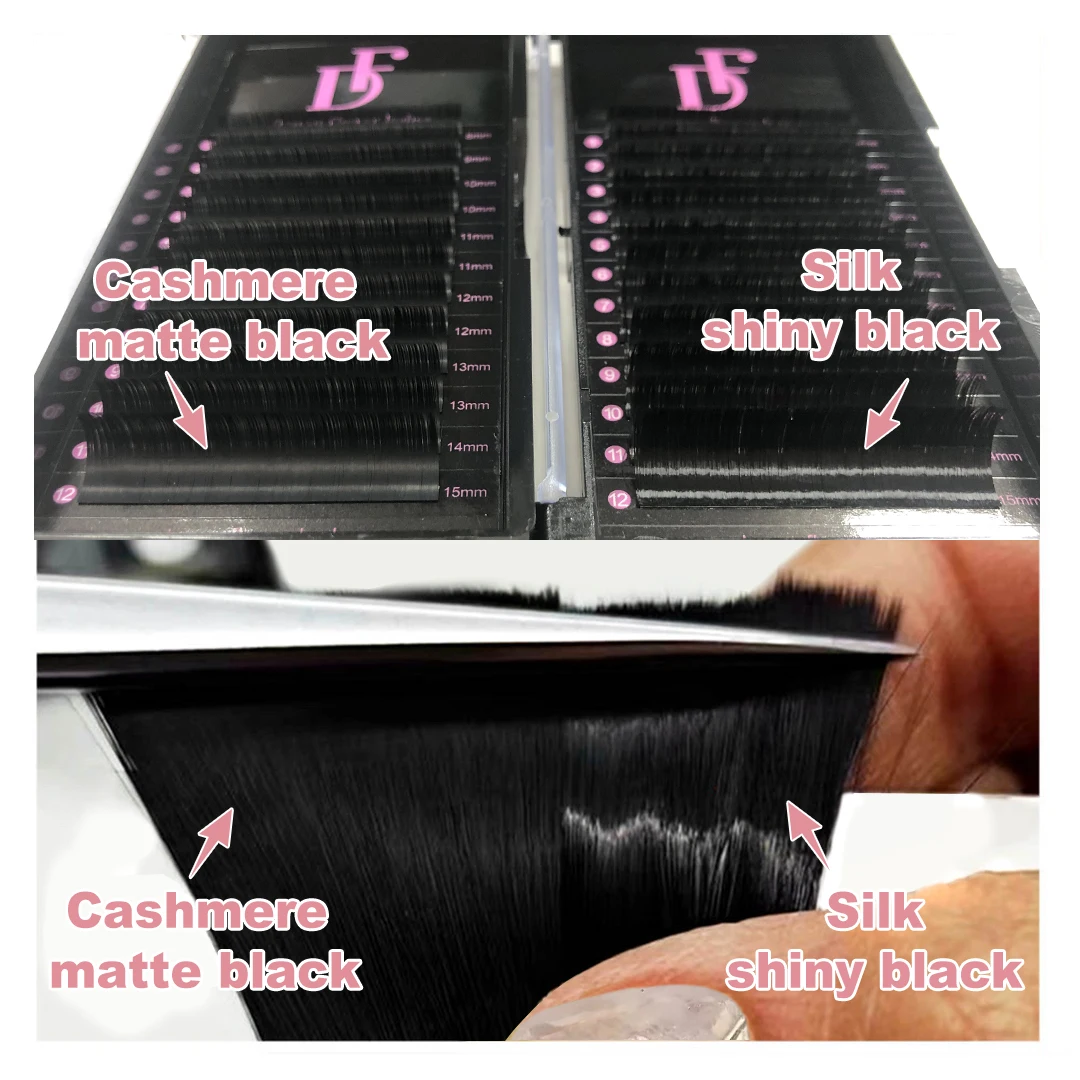 Wholesale Premium Cashmere Lash Extensions Supplies Individual Eyelashes Tray Private Label Mink Volume Eyelash Extensions