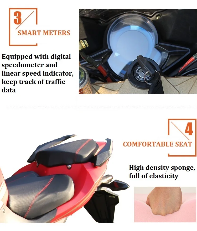 2020 China full size sports E Motorcycles with shipping service for sale