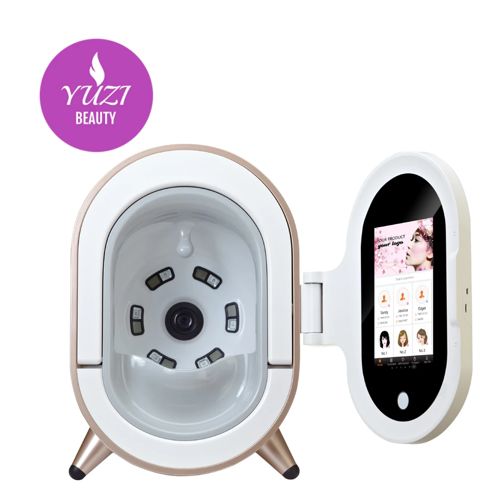 Portable woods lamp skin analysis skin analyzer 5D facial machine