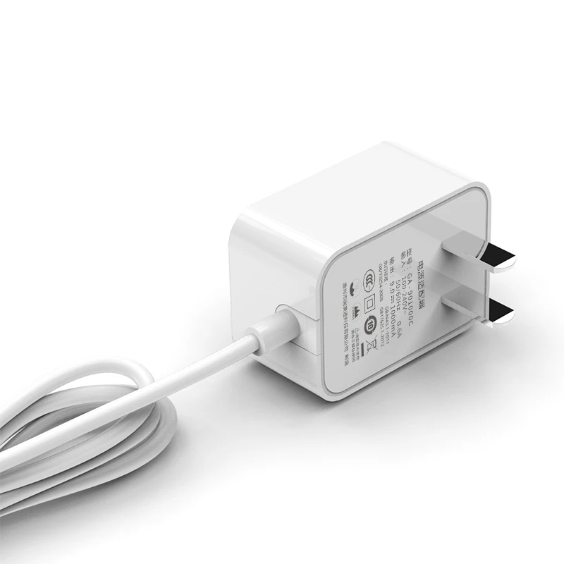 9V 1A China standards 3C certification CCC high quality switching power supply power adapter 9W small appliance universal plug